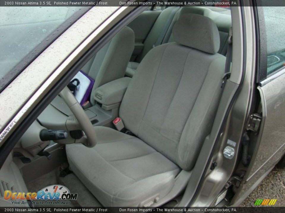 Frost Interior - 2003 Nissan Altima 3.5 SE Photo #18