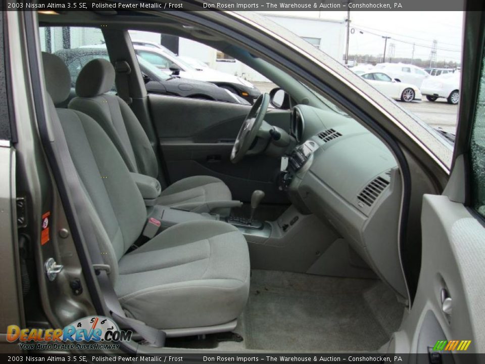 Frost Interior - 2003 Nissan Altima 3.5 SE Photo #21