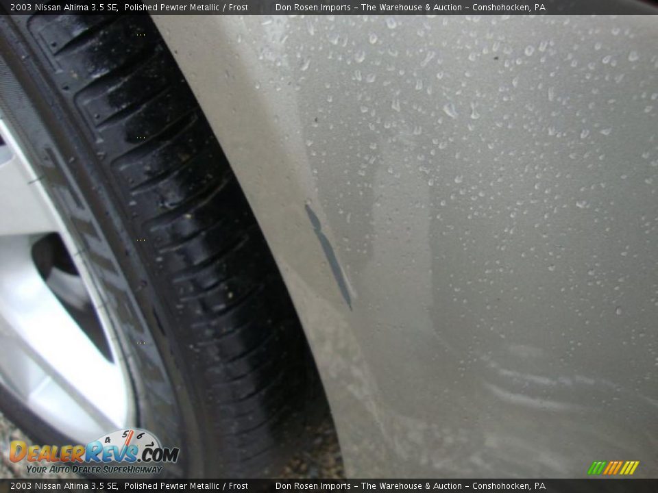 2003 Nissan Altima 3.5 SE Polished Pewter Metallic / Frost Photo #36