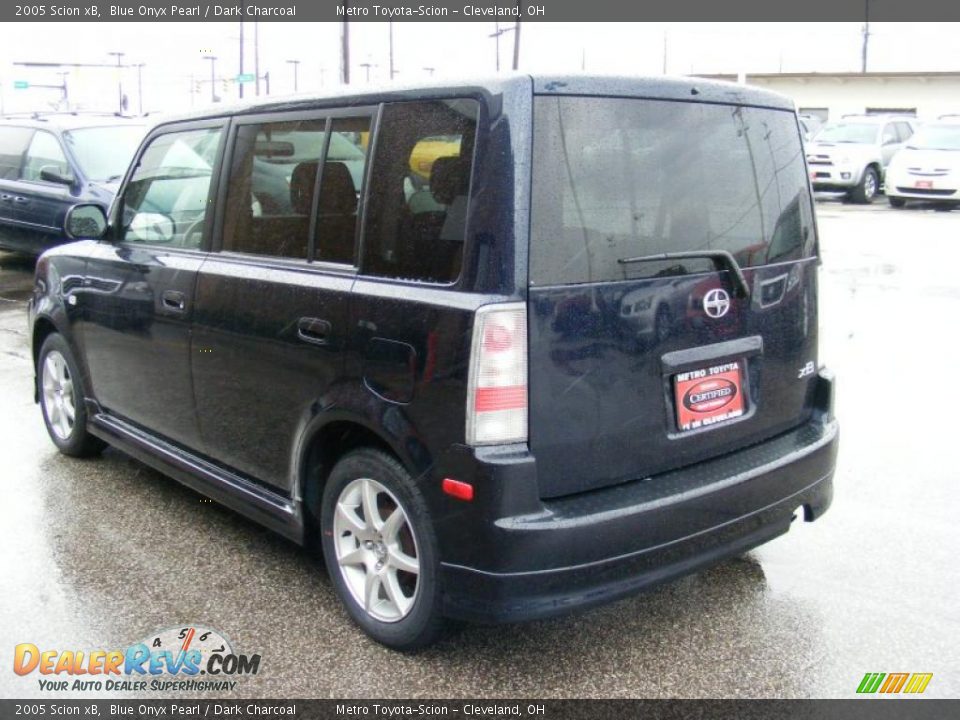 2005 Scion xB Blue Onyx Pearl / Dark Charcoal Photo #5