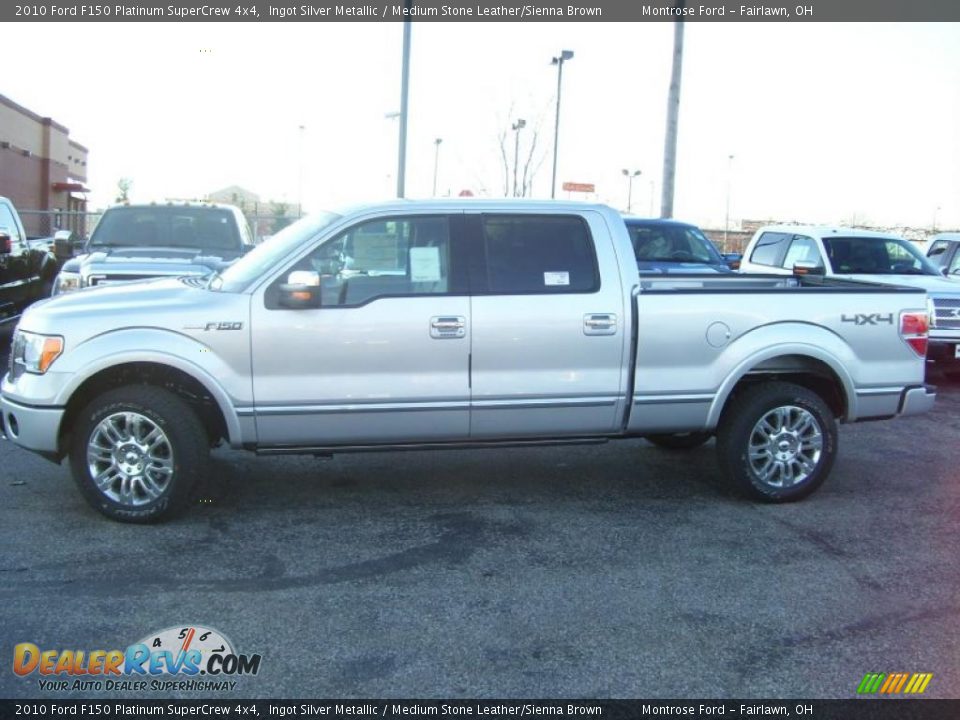 Ingot Silver Metallic 2010 Ford F150 Platinum SuperCrew 4x4 Photo #2