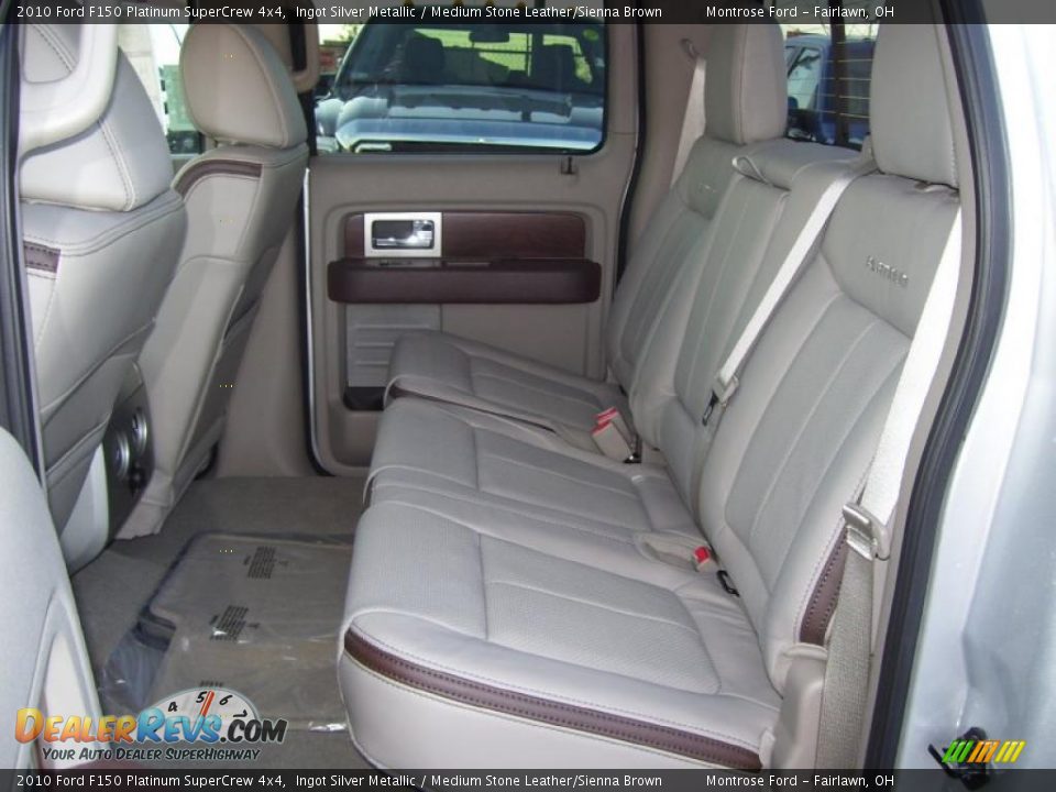 2010 Ford F150 Platinum SuperCrew 4x4 Ingot Silver Metallic / Medium Stone Leather/Sienna Brown Photo #18