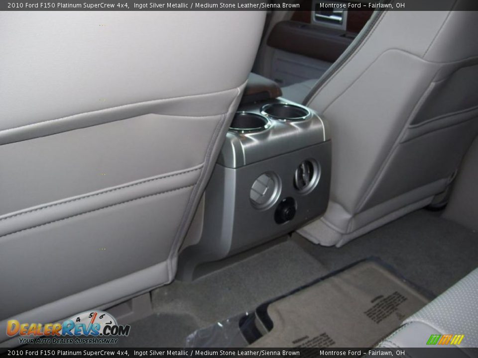 2010 Ford F150 Platinum SuperCrew 4x4 Ingot Silver Metallic / Medium Stone Leather/Sienna Brown Photo #19