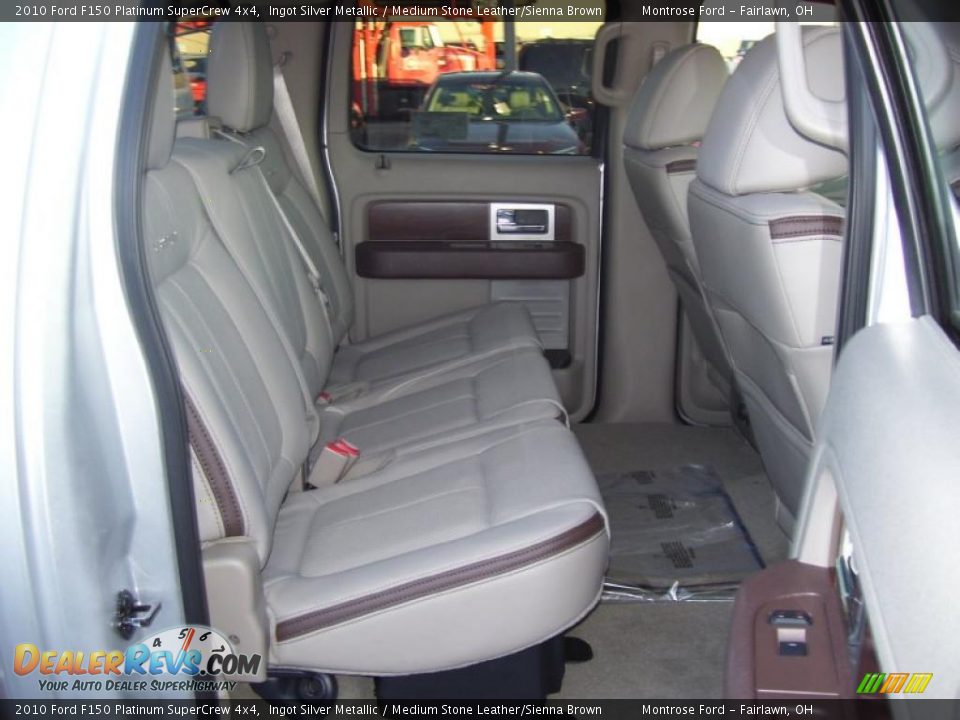 2010 Ford F150 Platinum SuperCrew 4x4 Ingot Silver Metallic / Medium Stone Leather/Sienna Brown Photo #23