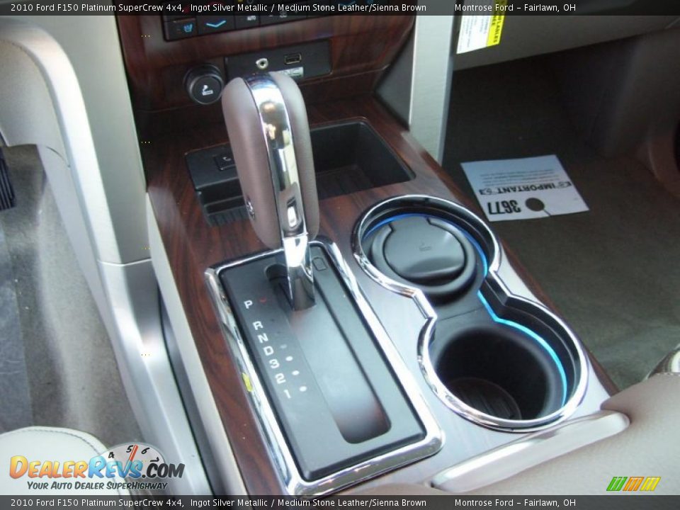 2010 Ford F150 Platinum SuperCrew 4x4 Ingot Silver Metallic / Medium Stone Leather/Sienna Brown Photo #27