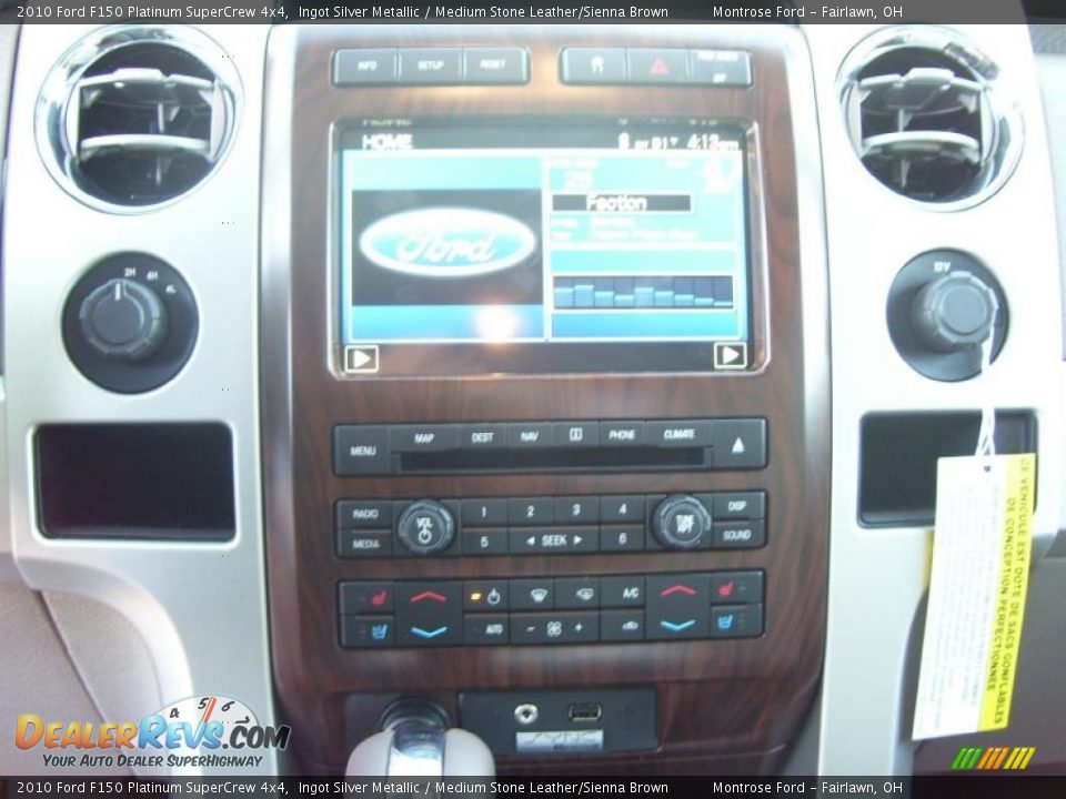 2010 Ford F150 Platinum SuperCrew 4x4 Ingot Silver Metallic / Medium Stone Leather/Sienna Brown Photo #29