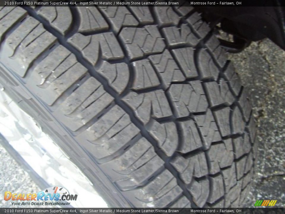 2010 Ford F150 Platinum SuperCrew 4x4 Ingot Silver Metallic / Medium Stone Leather/Sienna Brown Photo #31
