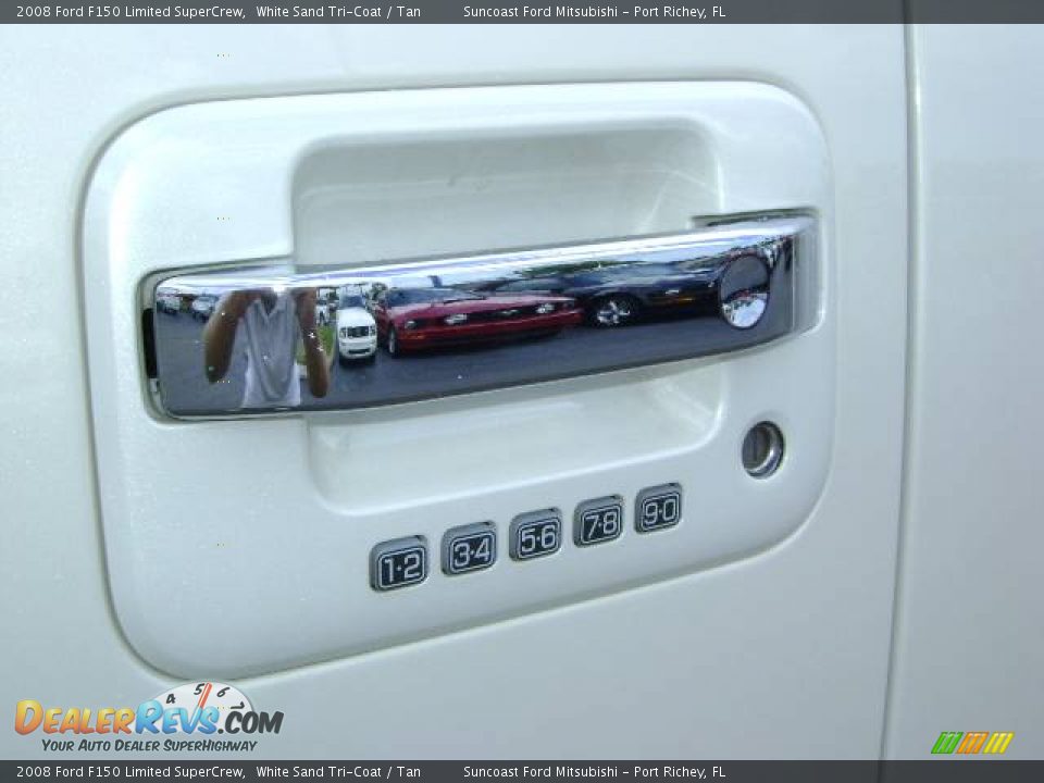 2008 Ford F150 Limited SuperCrew White Sand Tri-Coat / Tan Photo #10