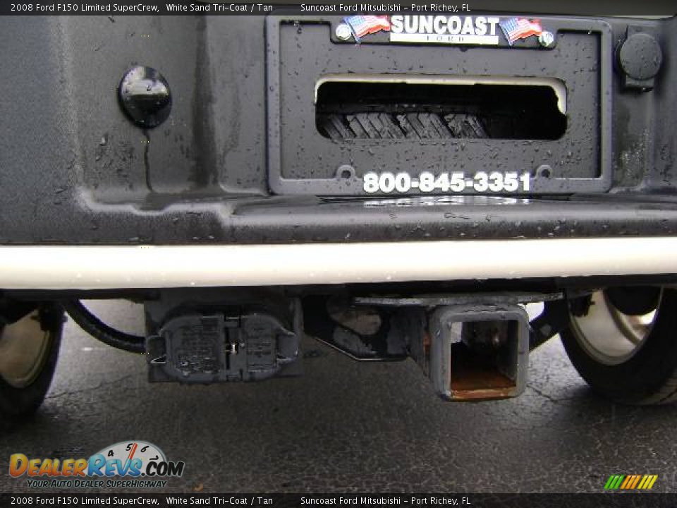 2008 Ford F150 Limited SuperCrew White Sand Tri-Coat / Tan Photo #14