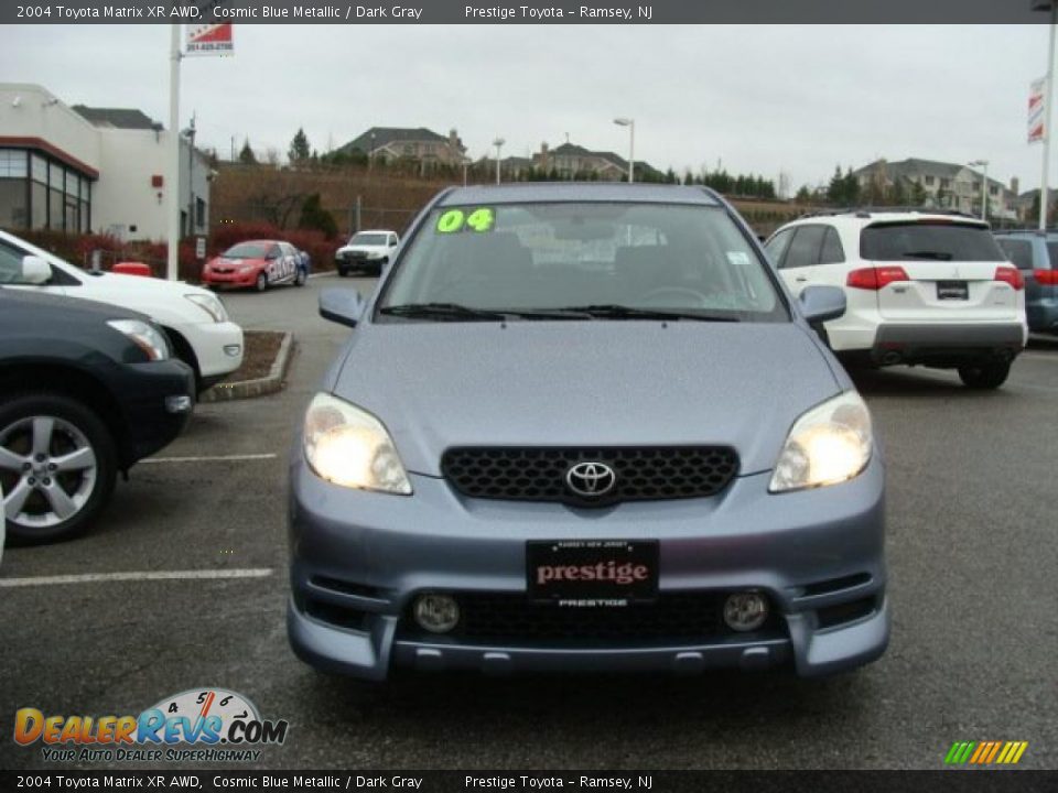 2004 Toyota Matrix XR AWD Cosmic Blue Metallic / Dark Gray Photo #2