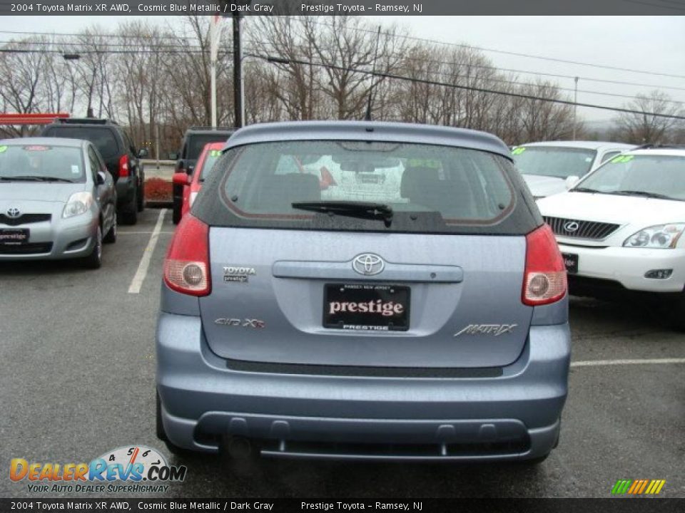2004 Toyota Matrix XR AWD Cosmic Blue Metallic / Dark Gray Photo #5