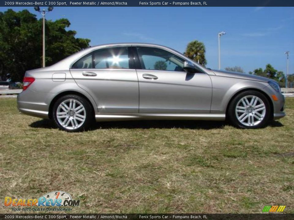 2009 Mercedes-Benz C 300 Sport Pewter Metallic / Almond/Mocha Photo #3