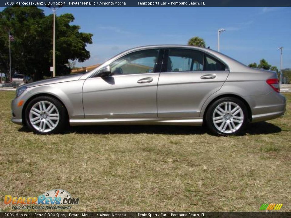 2009 Mercedes-Benz C 300 Sport Pewter Metallic / Almond/Mocha Photo #4