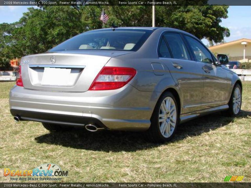 2009 Mercedes-Benz C 300 Sport Pewter Metallic / Almond/Mocha Photo #11