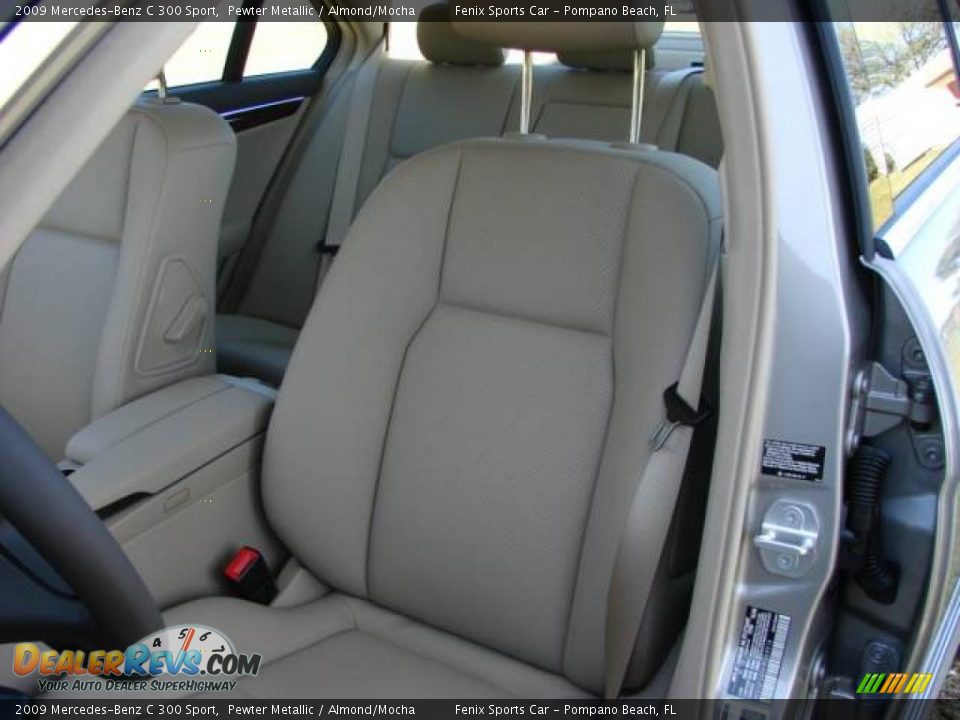 2009 Mercedes-Benz C 300 Sport Pewter Metallic / Almond/Mocha Photo #18