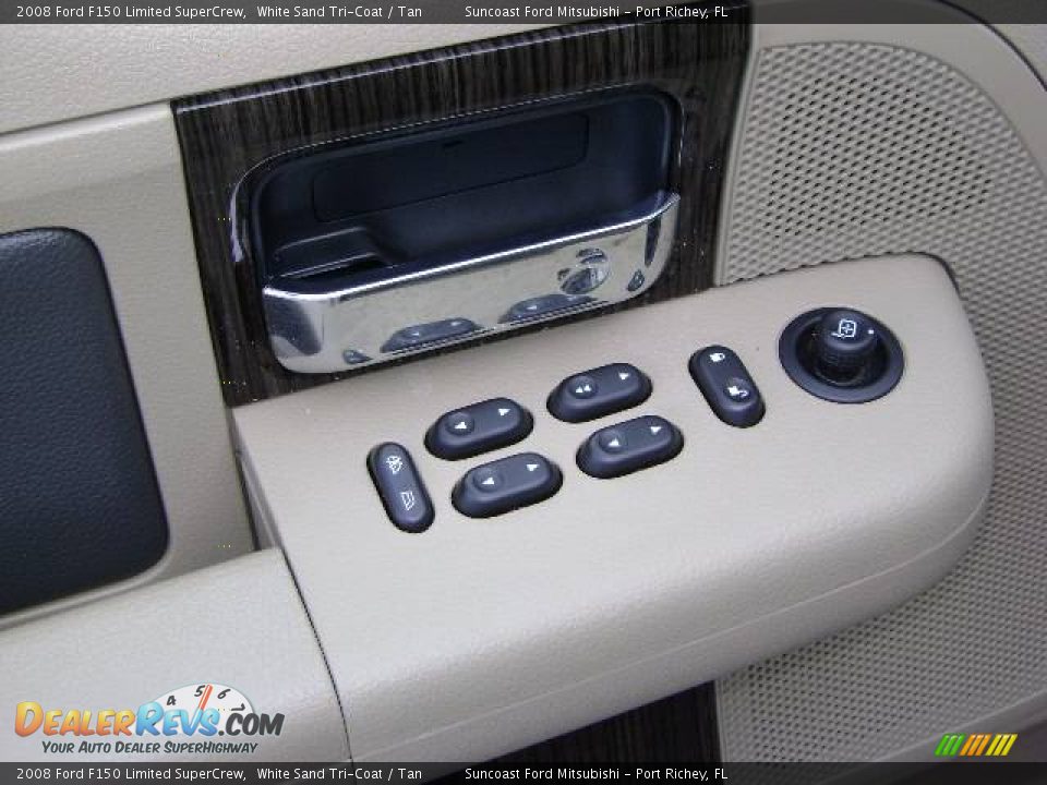 2008 Ford F150 Limited SuperCrew White Sand Tri-Coat / Tan Photo #19