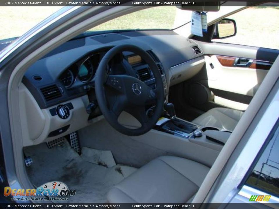2009 Mercedes-Benz C 300 Sport Pewter Metallic / Almond/Mocha Photo #20