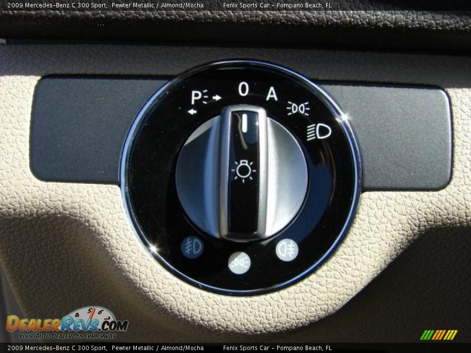 2009 Mercedes-Benz C 300 Sport Pewter Metallic / Almond/Mocha Photo #21