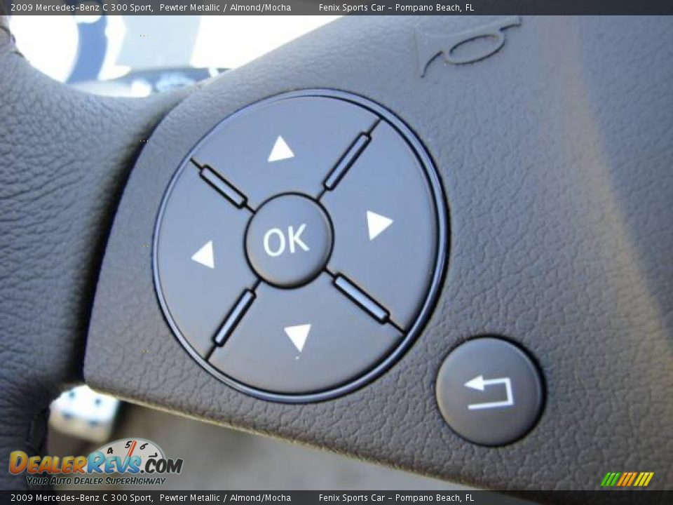 2009 Mercedes-Benz C 300 Sport Pewter Metallic / Almond/Mocha Photo #24