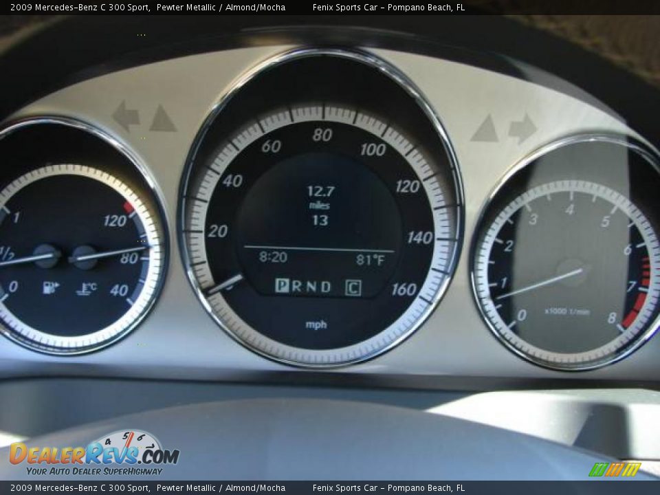 2009 Mercedes-Benz C 300 Sport Pewter Metallic / Almond/Mocha Photo #26