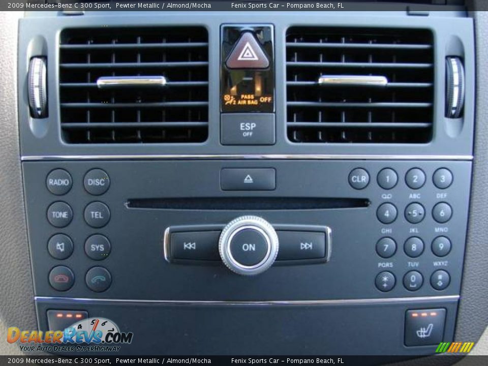 2009 Mercedes-Benz C 300 Sport Pewter Metallic / Almond/Mocha Photo #28