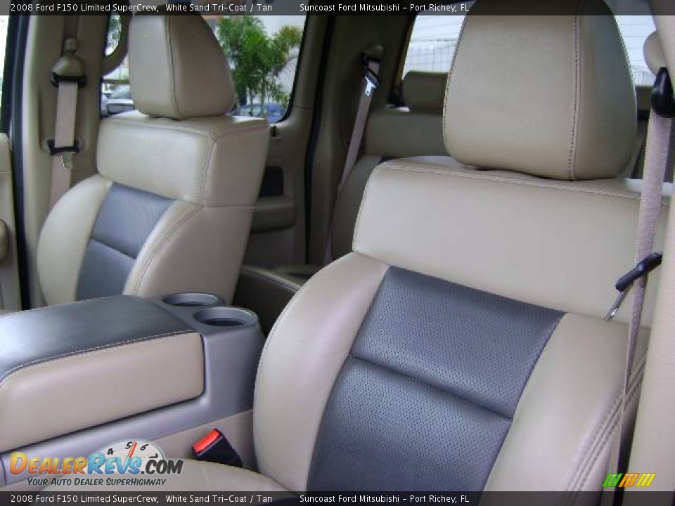 2008 Ford F150 Limited SuperCrew White Sand Tri-Coat / Tan Photo #20