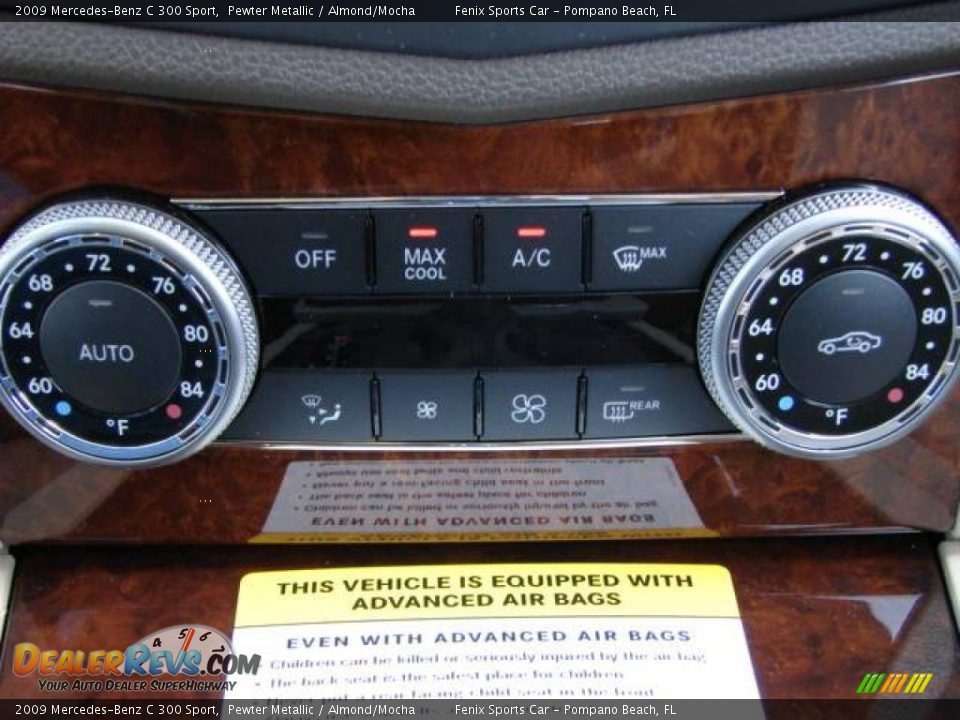 2009 Mercedes-Benz C 300 Sport Pewter Metallic / Almond/Mocha Photo #29