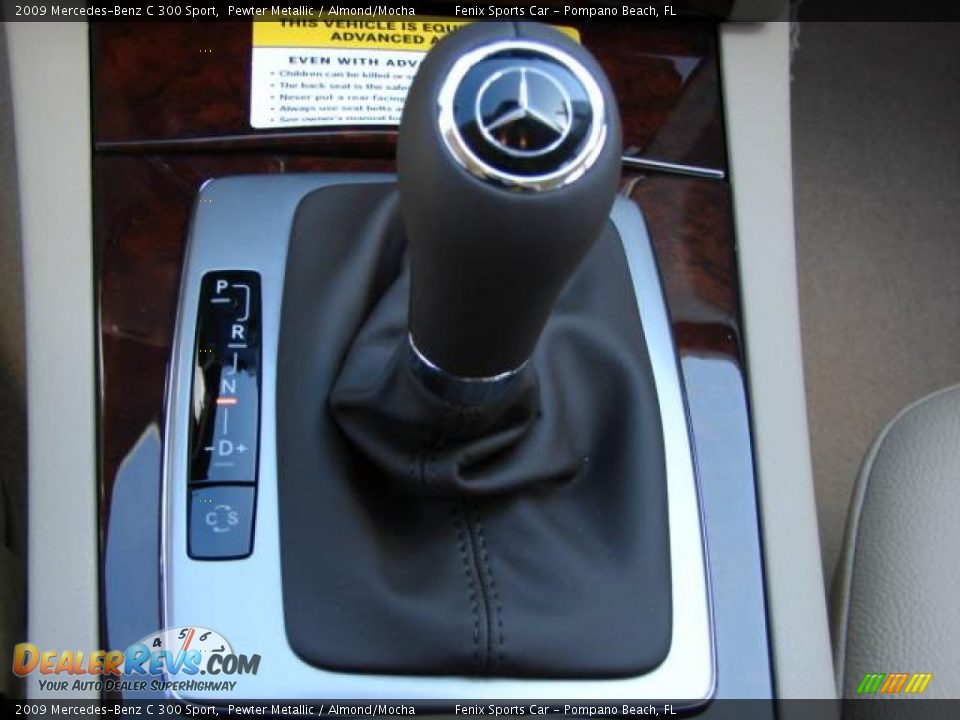 2009 Mercedes-Benz C 300 Sport Pewter Metallic / Almond/Mocha Photo #31