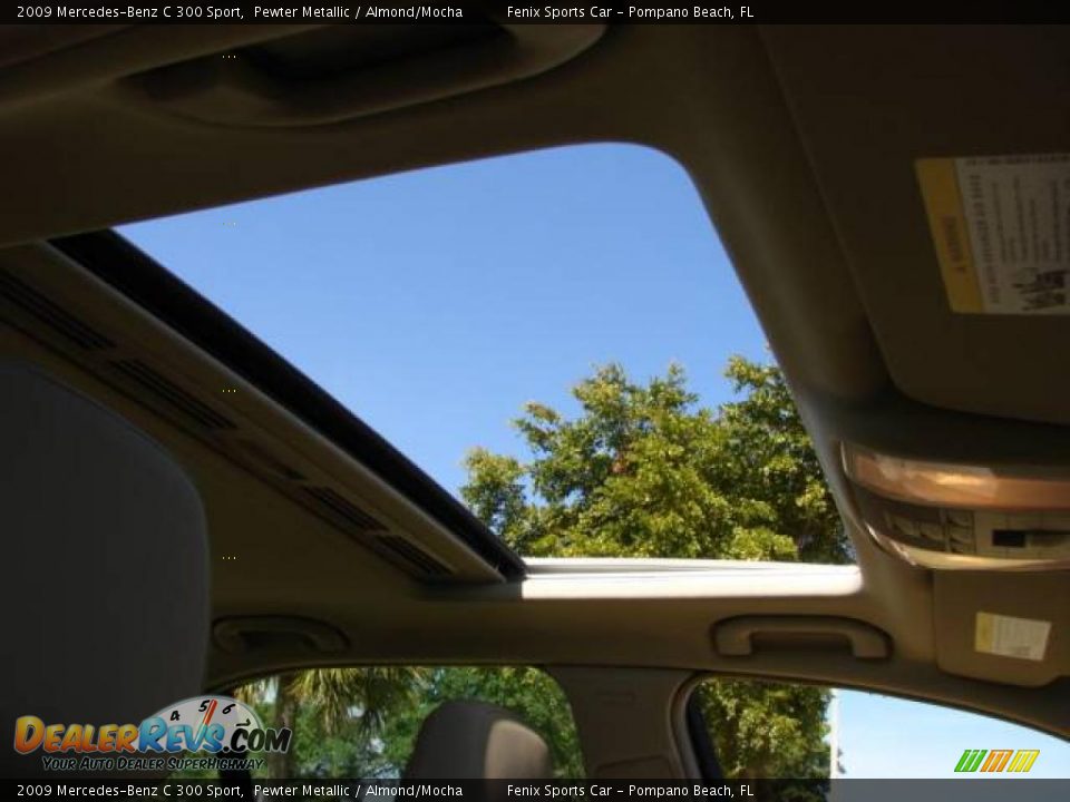 2009 Mercedes-Benz C 300 Sport Pewter Metallic / Almond/Mocha Photo #36
