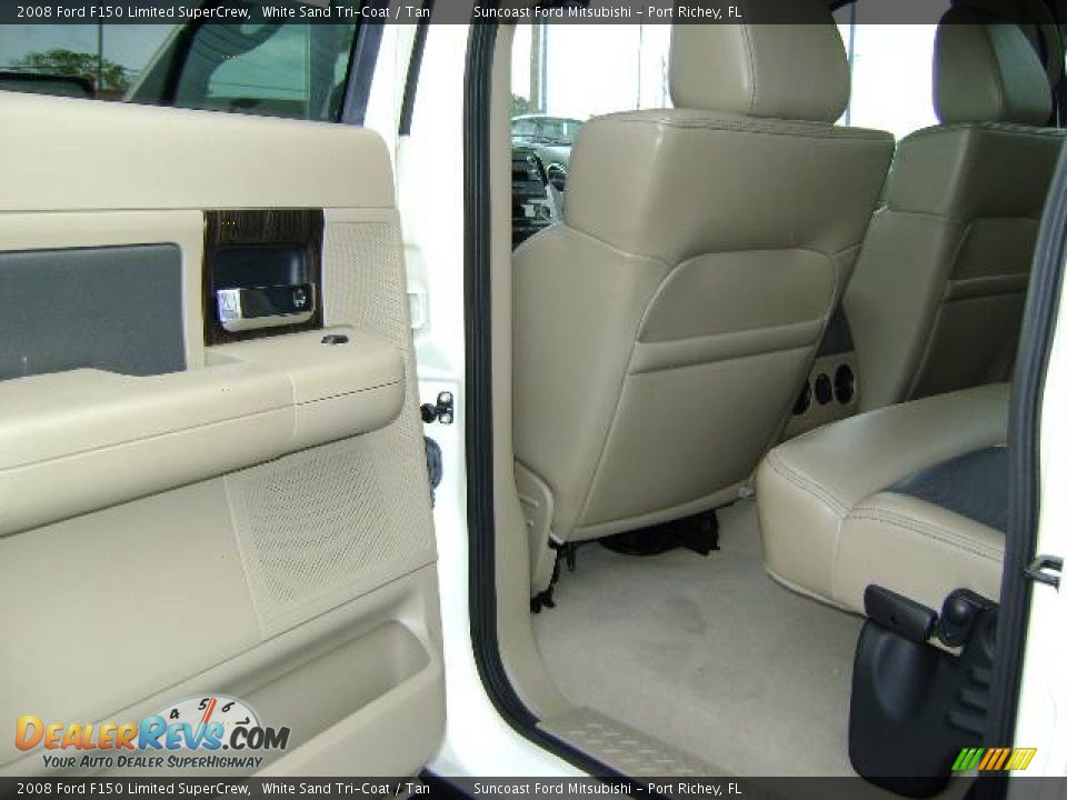 2008 Ford F150 Limited SuperCrew White Sand Tri-Coat / Tan Photo #24