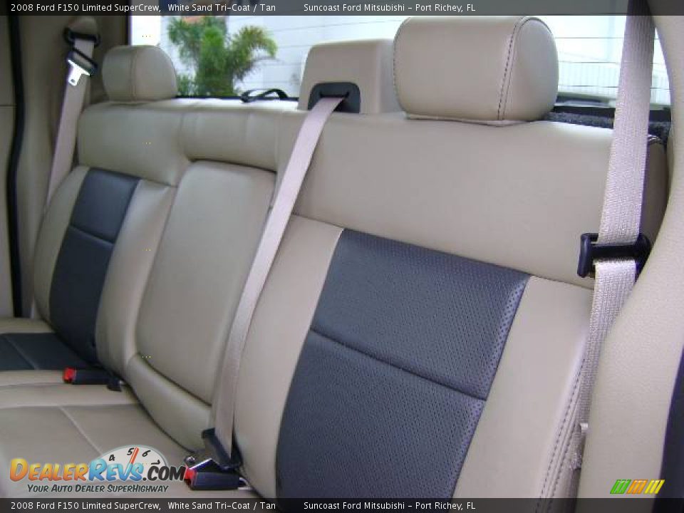 2008 Ford F150 Limited SuperCrew White Sand Tri-Coat / Tan Photo #25