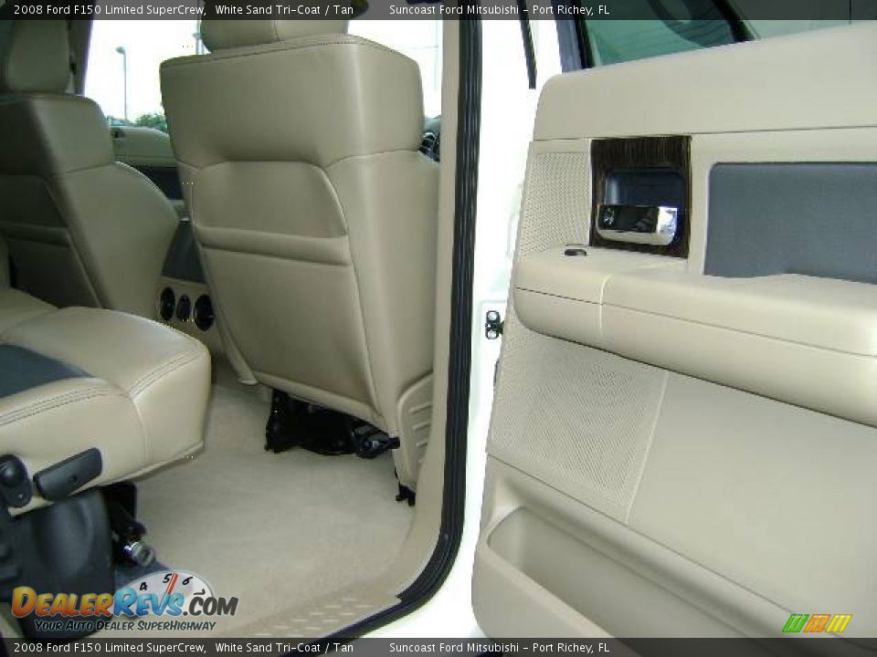 2008 Ford F150 Limited SuperCrew White Sand Tri-Coat / Tan Photo #26