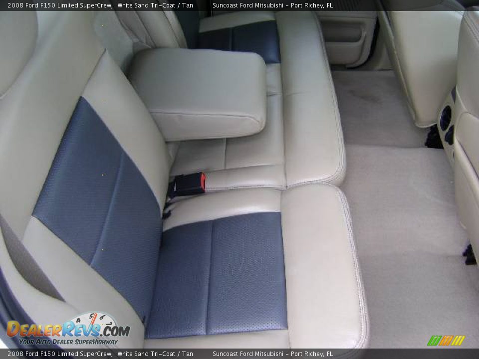 2008 Ford F150 Limited SuperCrew White Sand Tri-Coat / Tan Photo #27