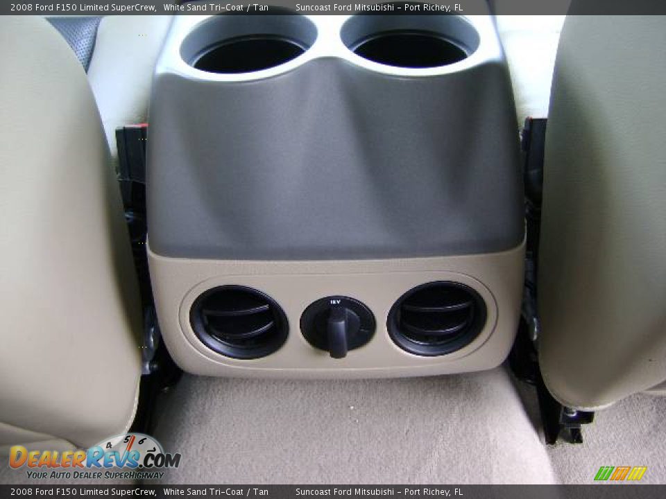 2008 Ford F150 Limited SuperCrew White Sand Tri-Coat / Tan Photo #28