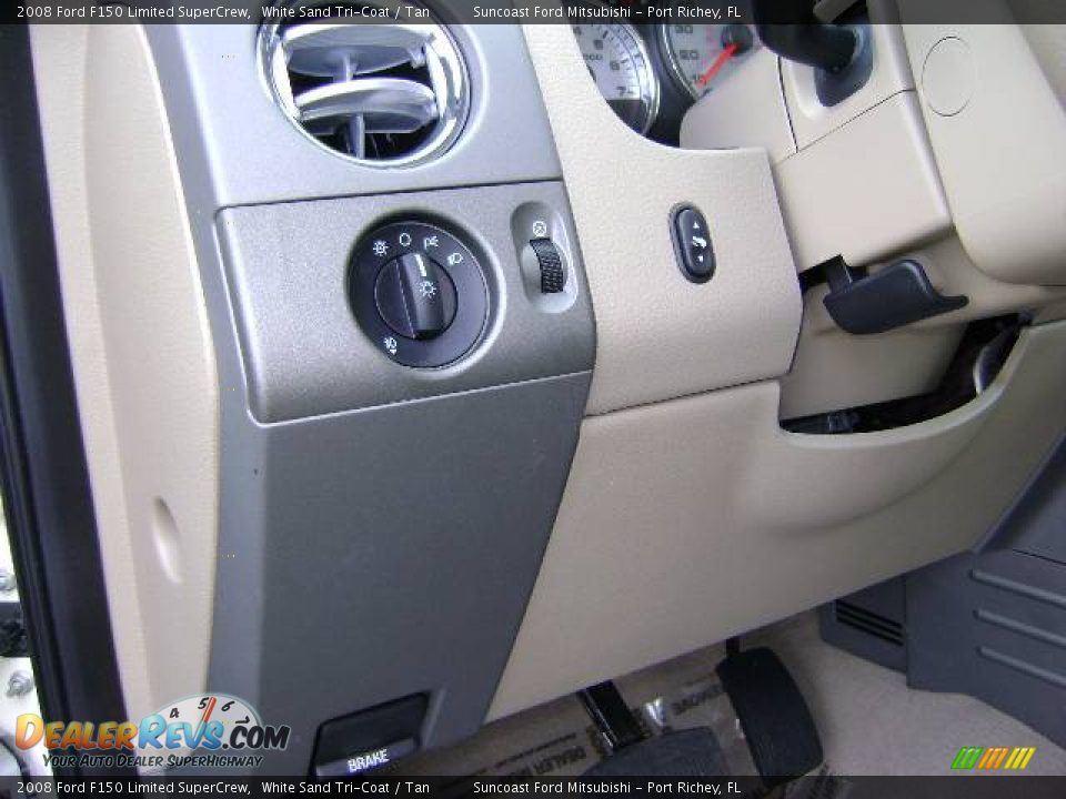 2008 Ford F150 Limited SuperCrew White Sand Tri-Coat / Tan Photo #29