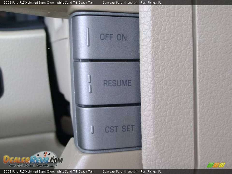 2008 Ford F150 Limited SuperCrew White Sand Tri-Coat / Tan Photo #32
