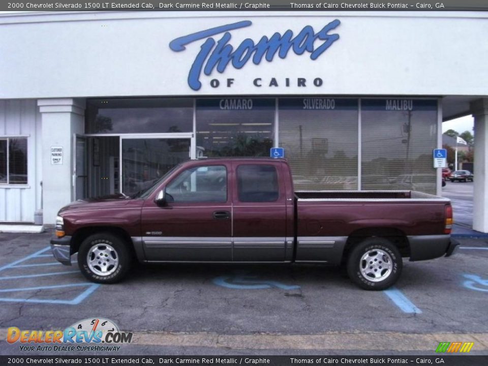 2000 Chevrolet Silverado 1500 LT Extended Cab Dark Carmine Red Metallic / Graphite Photo #1