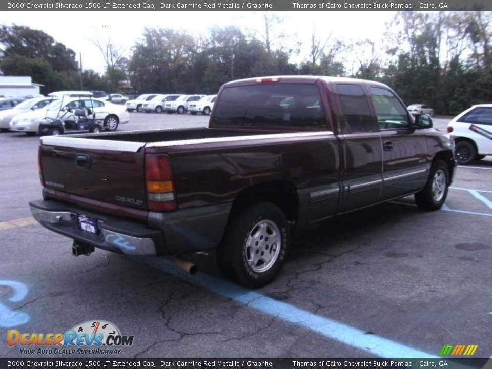 2000 Chevrolet Silverado 1500 LT Extended Cab Dark Carmine Red Metallic / Graphite Photo #3