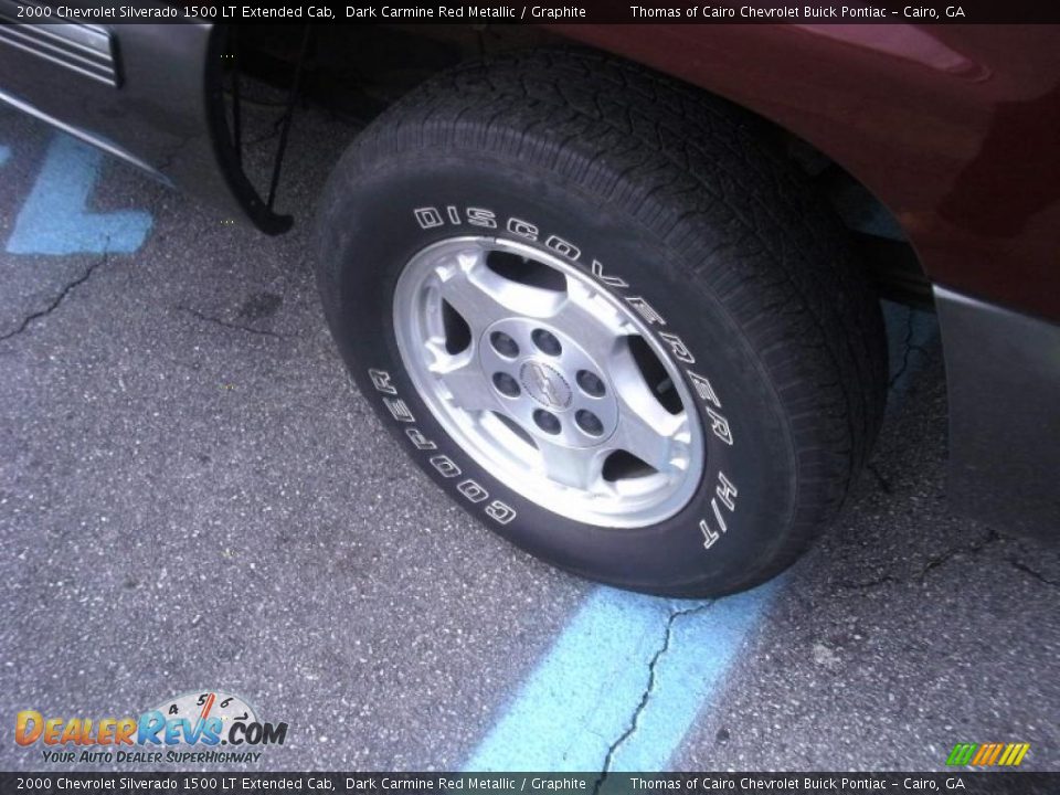 2000 Chevrolet Silverado 1500 LT Extended Cab Dark Carmine Red Metallic / Graphite Photo #4