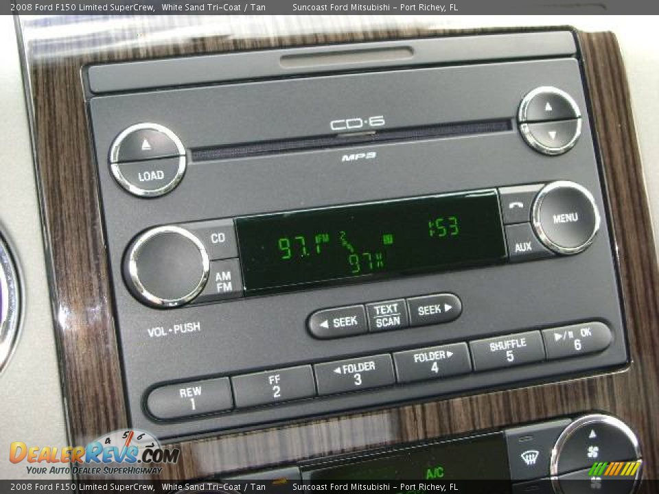 2008 Ford F150 Limited SuperCrew White Sand Tri-Coat / Tan Photo #34