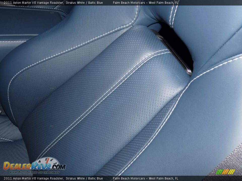 Baltic Blue Interior - 2011 Aston Martin V8 Vantage Roadster Photo #25