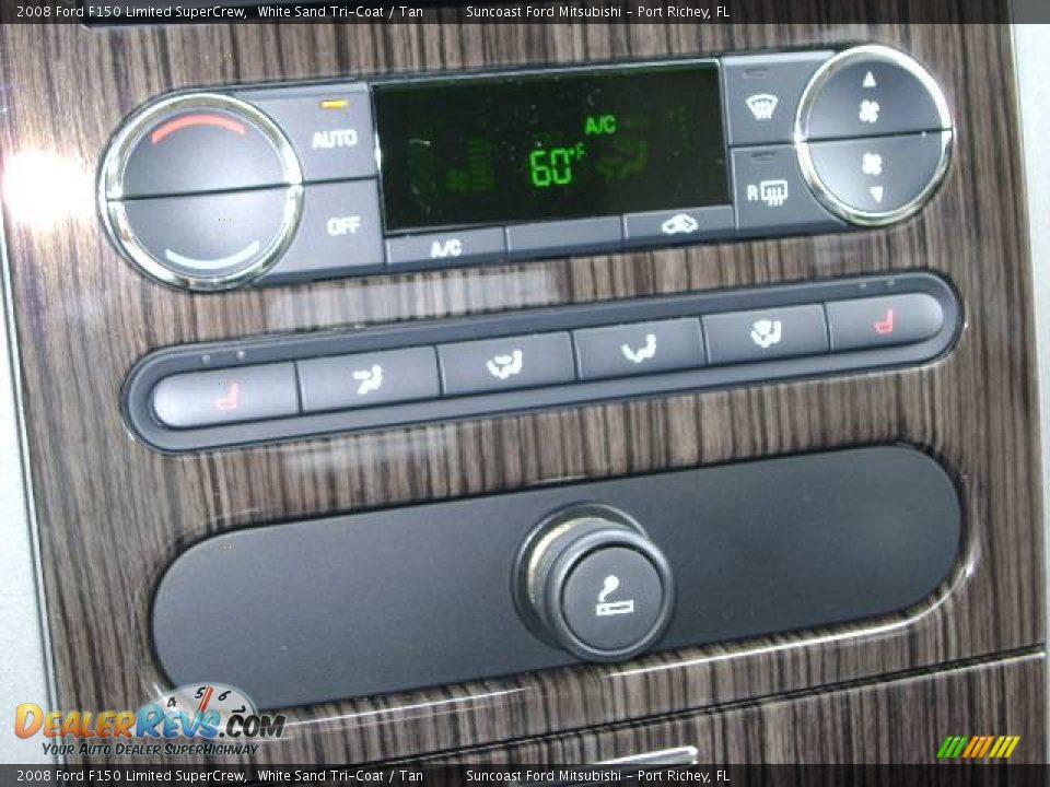 2008 Ford F150 Limited SuperCrew White Sand Tri-Coat / Tan Photo #35