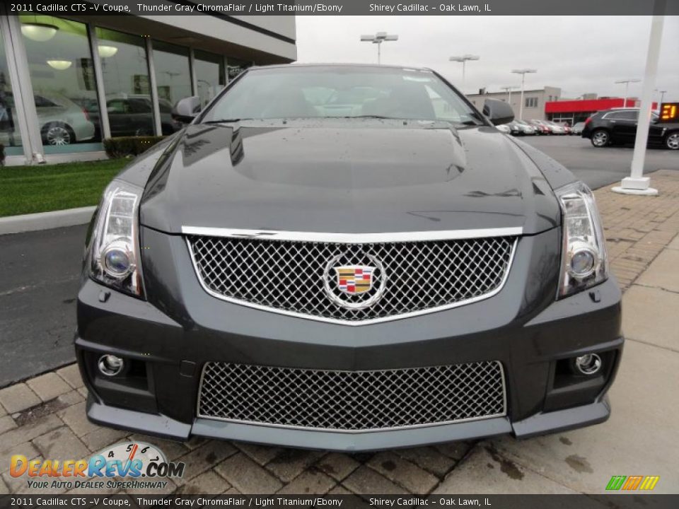 Thunder Gray ChromaFlair 2011 Cadillac CTS -V Coupe Photo #2