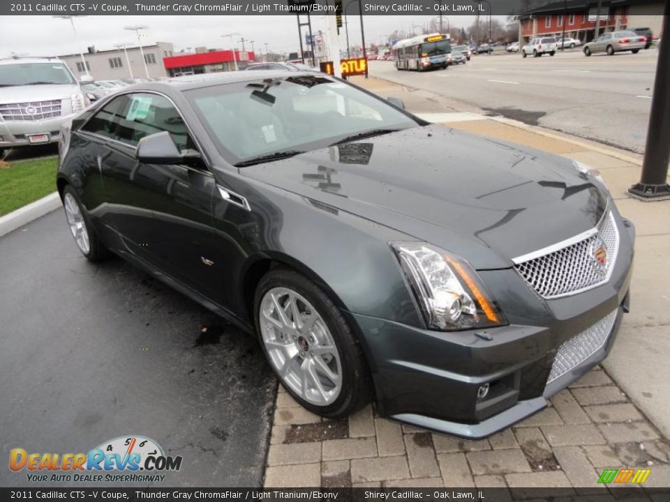 Front 3/4 View of 2011 Cadillac CTS -V Coupe Photo #3