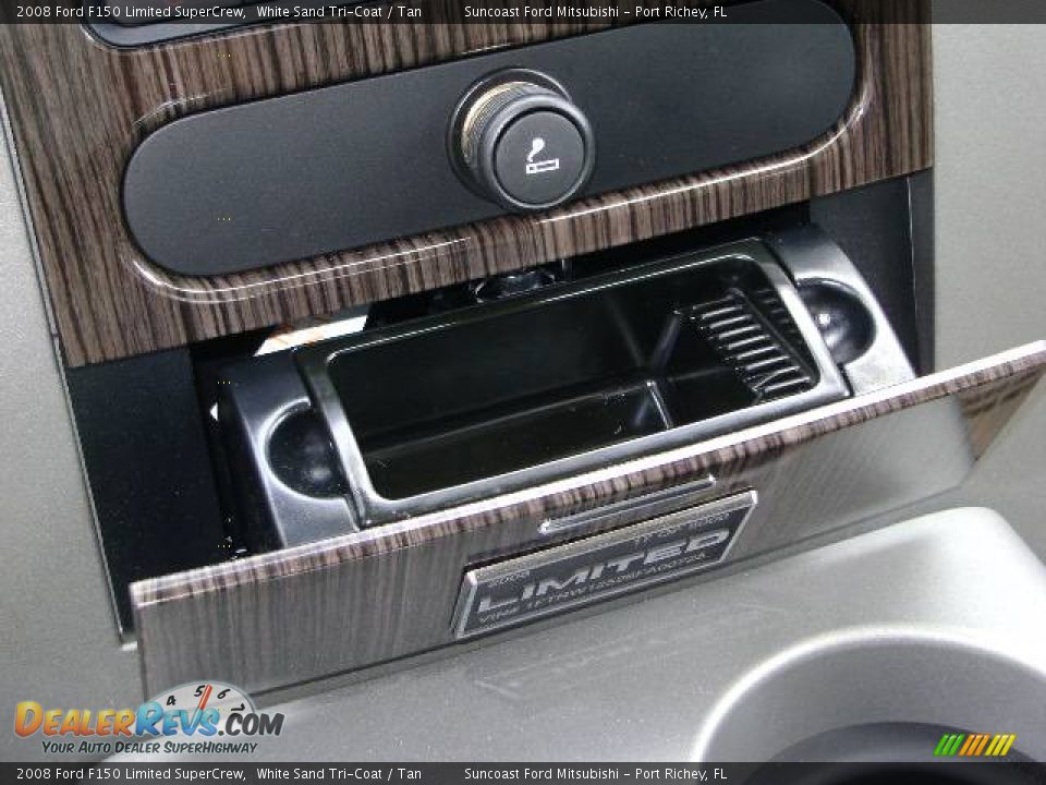 2008 Ford F150 Limited SuperCrew White Sand Tri-Coat / Tan Photo #36