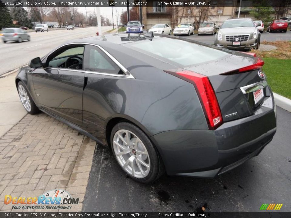 Thunder Gray ChromaFlair 2011 Cadillac CTS -V Coupe Photo #5