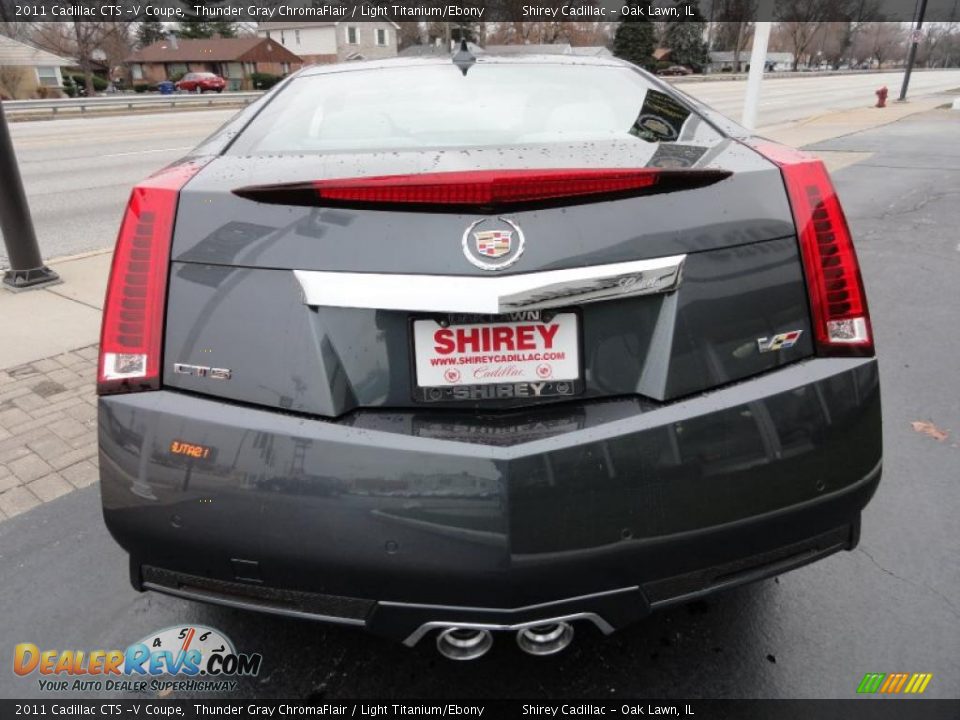 Thunder Gray ChromaFlair 2011 Cadillac CTS -V Coupe Photo #6