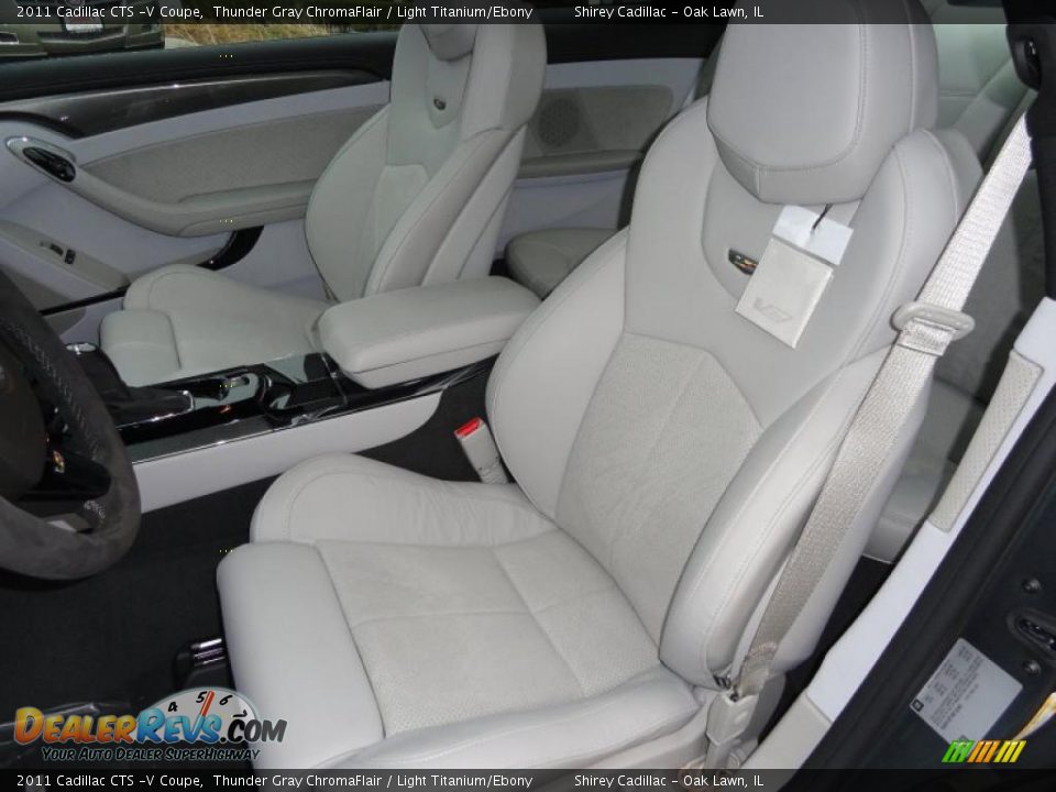 Light Titanium/Ebony Interior - 2011 Cadillac CTS -V Coupe Photo #12