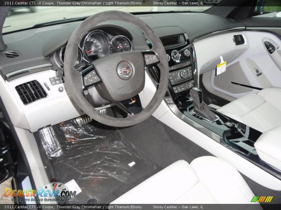 Light Titanium/Ebony Interior - 2011 Cadillac CTS -V Coupe Photo #13