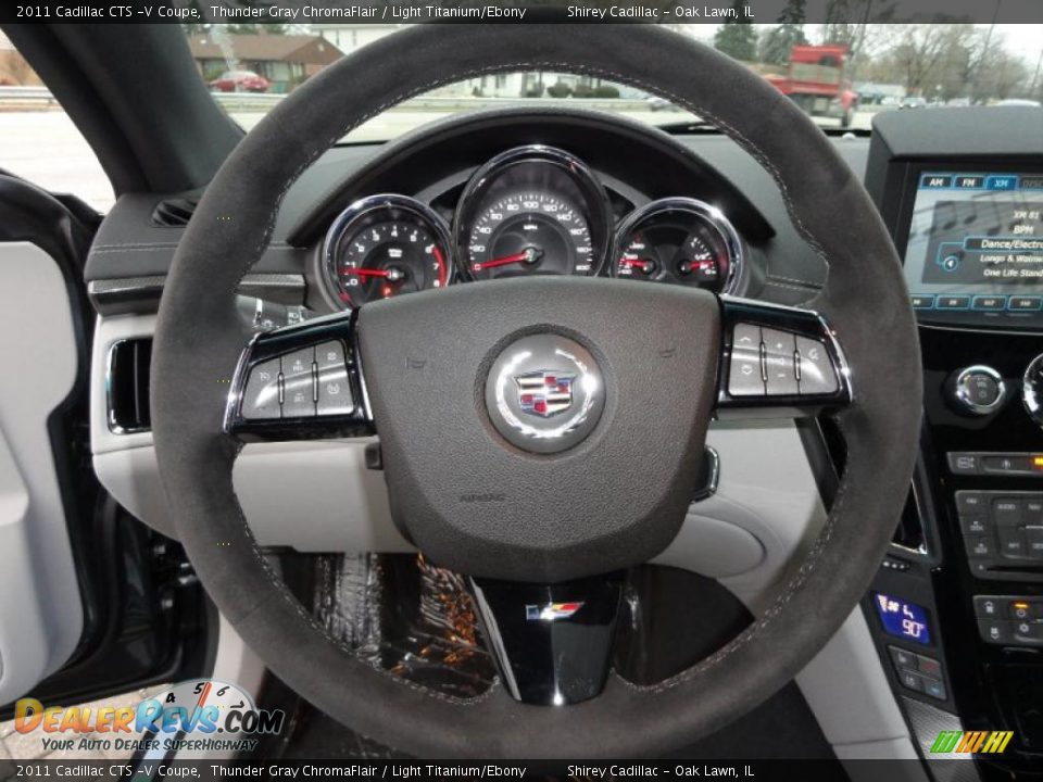 2011 Cadillac CTS -V Coupe Steering Wheel Photo #16